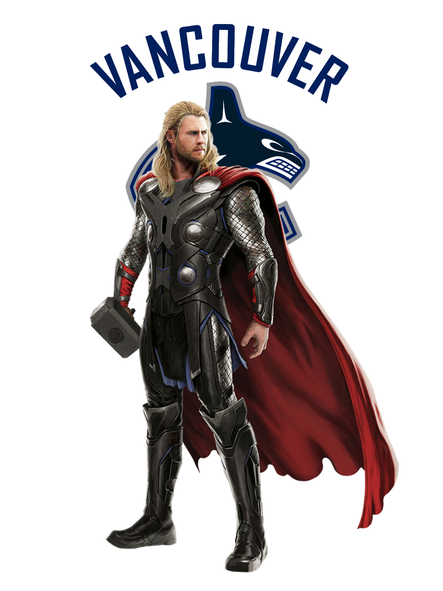 Vancouver Canucks Thor Logo vinyl decal